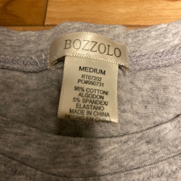 Gray Front Knot Cropped T Shirt - Picture 4 of 4